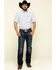 Image #6 - Cowboy Hardware Men's White Little Zig Geo Print Short Sleeve Western Shirt , White, hi-res