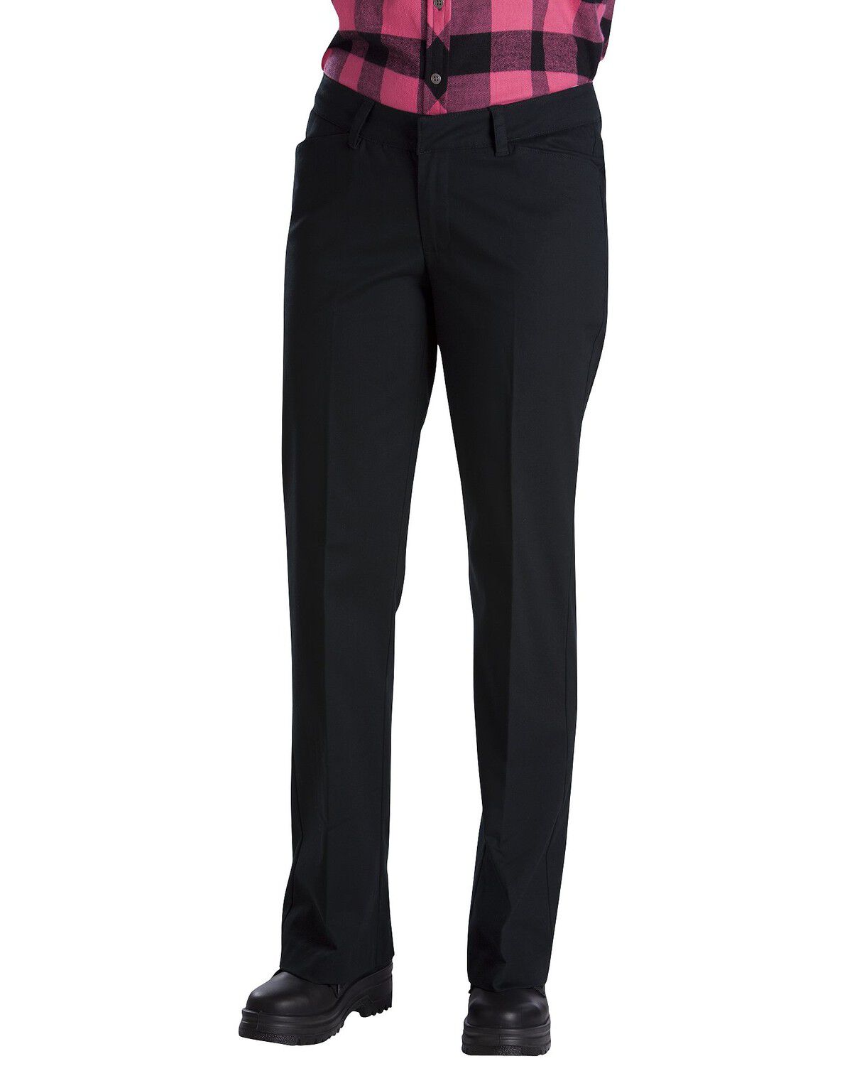Image #2 - Dickies Women's Relaxed Stretch Twill Pants, Black, hi-res