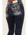 Image #2 - Miss Me Women's Dark Wash Mid Rise Stretch Skinny Jeans, , hi-res