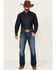 Image #1 - Rock 47 by Wrangler Men's Deverow Dark Wash Slim Bootcut Stretch Denim Jeans, Dark Wash, hi-res