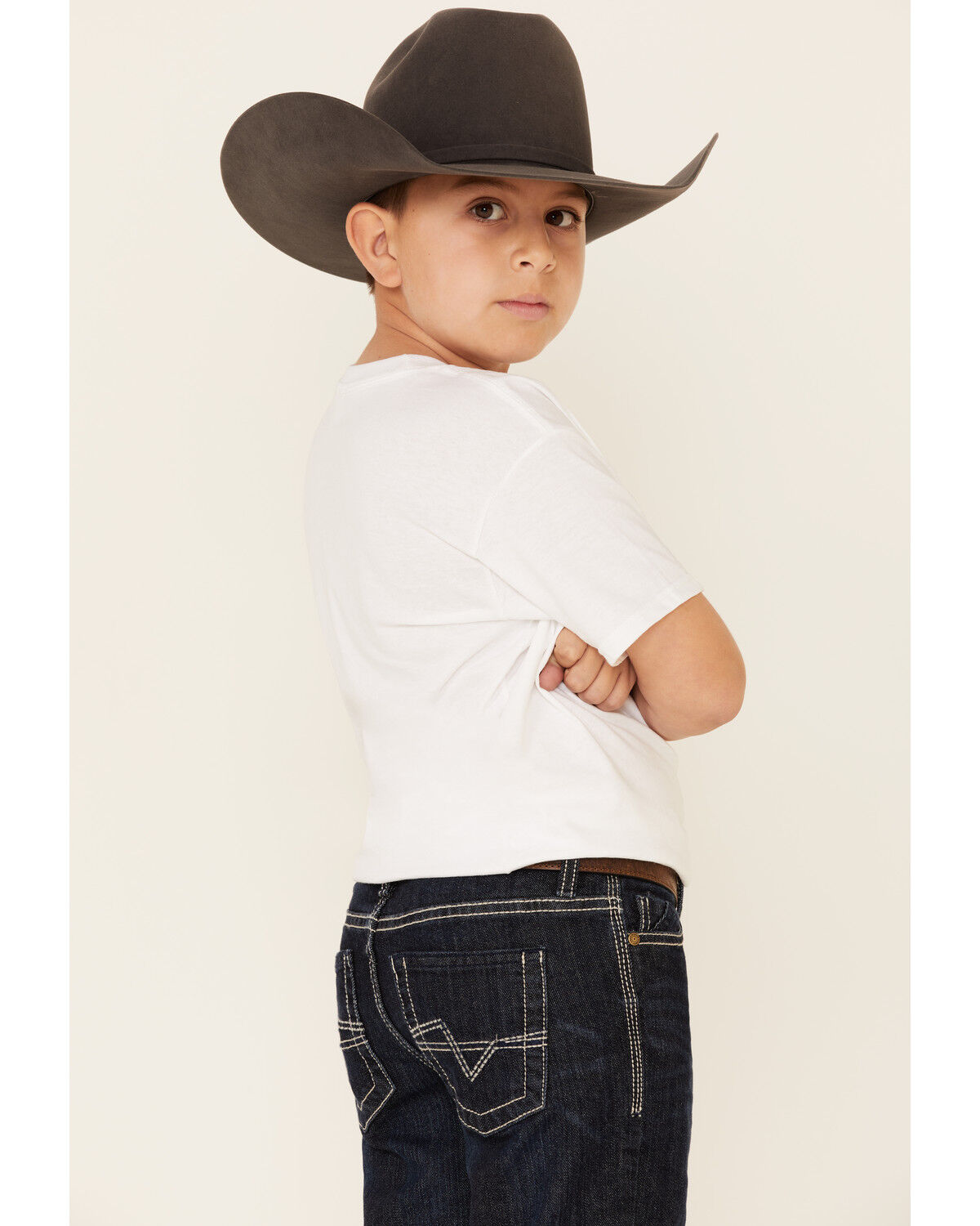 Image #1 - Cody James Boys' Night Hawk Medium Wash Mid Rise Stretch Relaxed Bootcut Jeans, Blue, hi-res