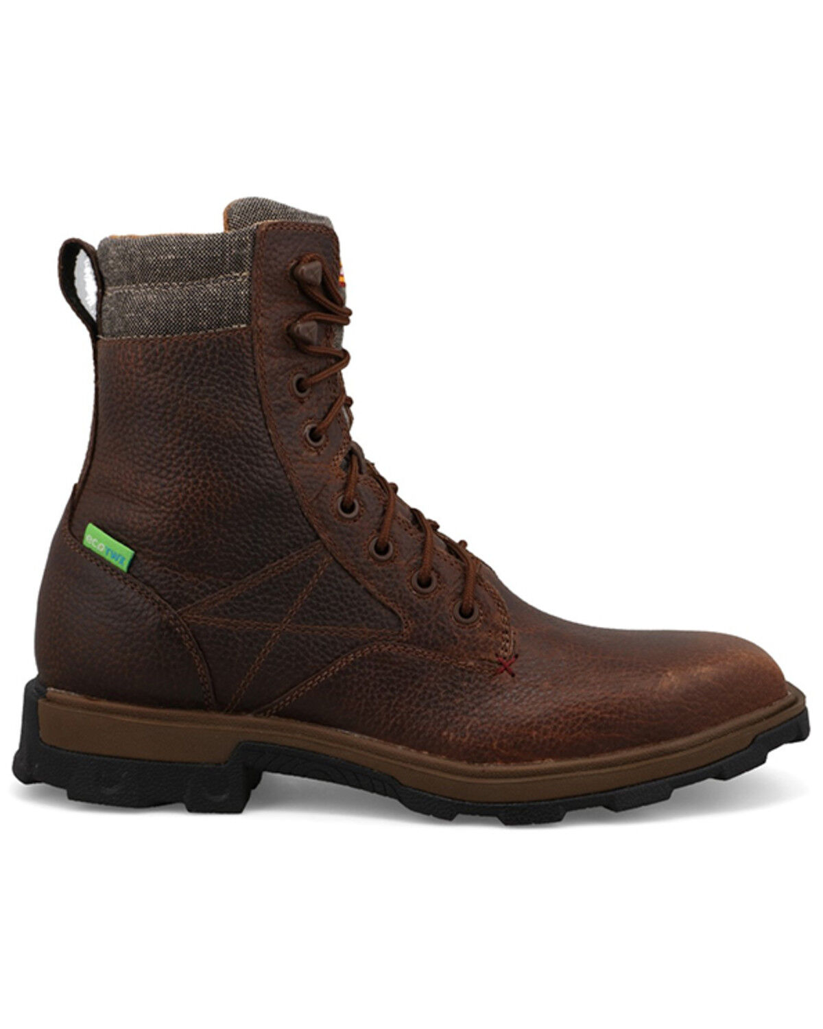 Image #2 - Twisted X Men's 8" UltraLite X™ Work Boots - Nano Toe, Brown, hi-res