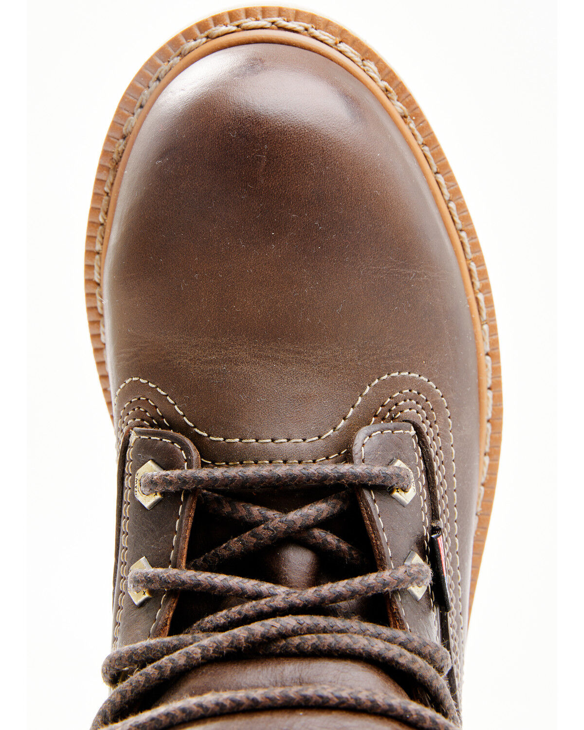 Image #6 - Hawx Men's USA Wedge Value Work Boots - Steel Toe, Brown, hi-res