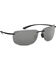 Image #1 - Hobie Men's Gray and Shiny Black Polarized Rips Sunglasses , Black, hi-res