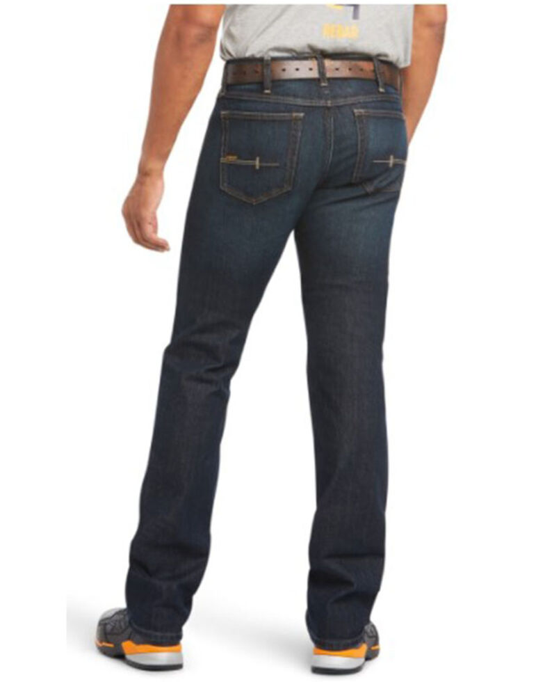 Ariat Men's M7 Rebar Durastretch Dark Basic Slim Straight Work Jeans, Indigo, hi-res