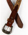 Image #2 - Cody James Boys' Horse Hair Multicolored Inlay Belt, Lt Brown, hi-res