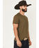 Image #3 - Wrangler Men's Boot Barn Exclusive Texas Short Sleeve Graphic T-Shirt, Green, hi-res