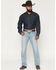 Image #1 - Ariat Men's M7 Waylon Jackson Light Wash Straight Rigid Denim Jeans, Light Wash, hi-res