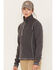 Image #2 - Wrangler Women's FR Quarter-Zip Pullover, Charcoal, hi-res