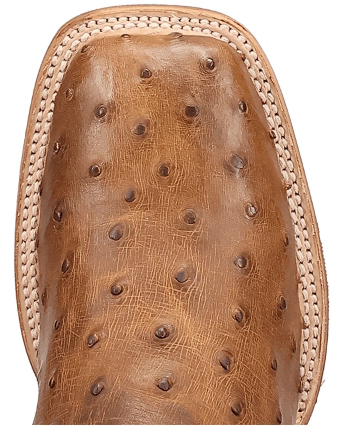 Image #6 - Dan Post Men's Drayden Exotic Full Quill Ostrich Western Boots - Broad Square Toe, Heather Brown, hi-res