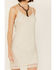 Image #3 - Wonderwest Women's Birch Cowl Neck Beaded Mesh Mini Dress, Cream, hi-res