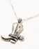 Image #2 - Shyanne Women's Rhinestone Boot Jewelry Set - 2 Piece, Silver, hi-res