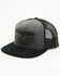 Image #1 - Kimes Ranch Men's Spangled Leather Patch Ball Cap, Black/grey, hi-res