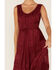 Image #4 - Scully Women's Lace-Up Jacquard Maxi Dress, Burgundy, hi-res