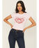 Image #1 - Originality Women's Cupid Cowboy Short Sleeve Baby Graphic Tee, Pink, hi-res