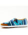 RANK 45 Women's Multi Stripe Casual Shoe - Round Toe, Blue, hi-res