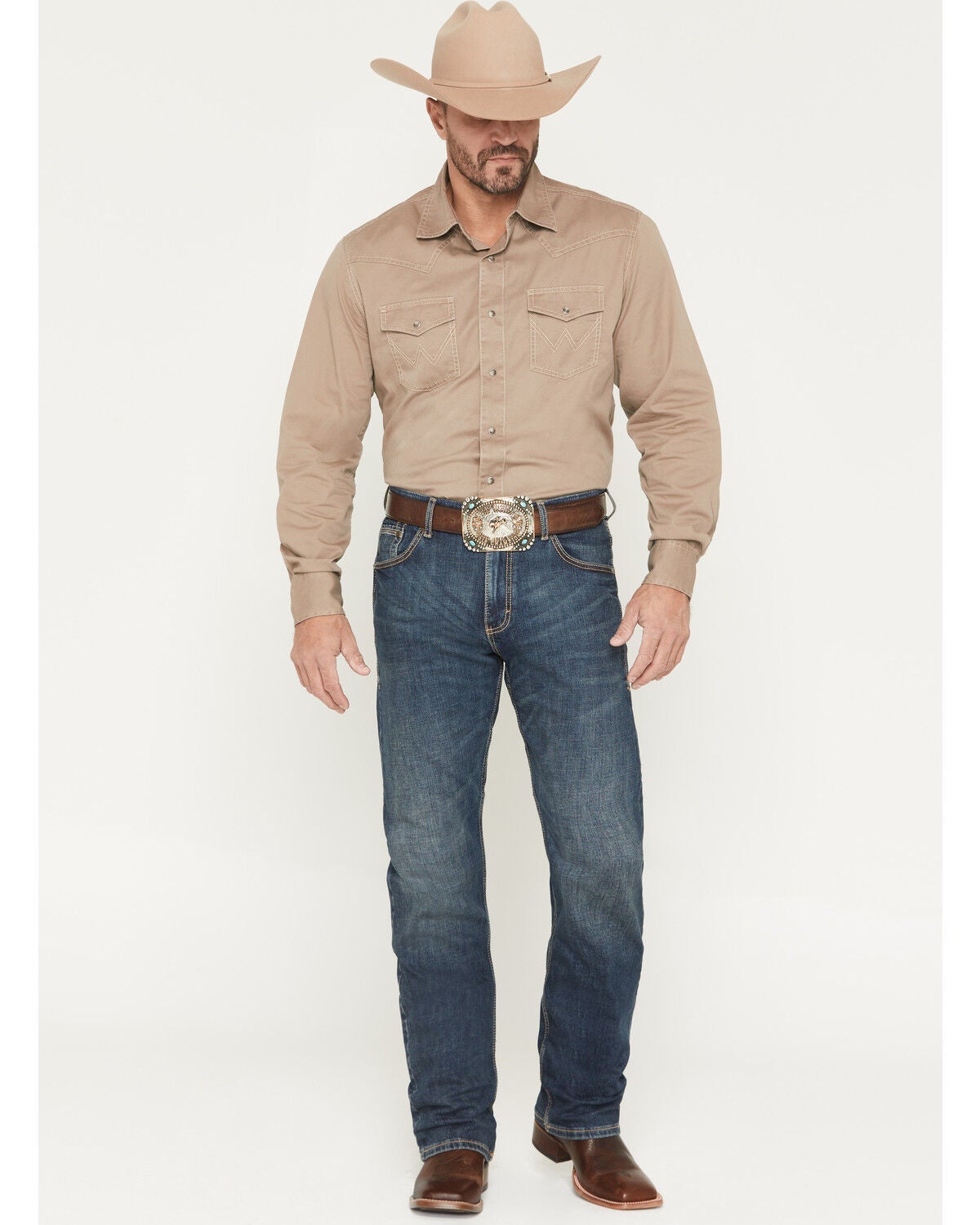 Wrangler Retro Men's Layton Medium Wash Low Rise Slim Bootcut