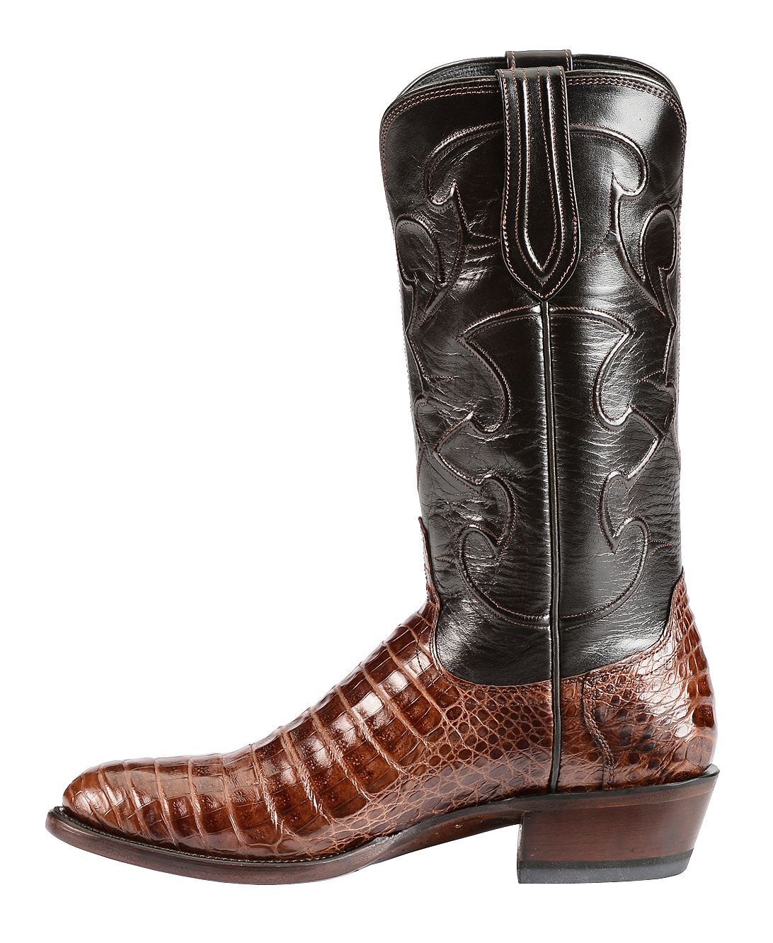 tall brown lace up boots