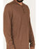 Image #3 - Brothers and Sons Men's Henley Thermal T-Shirt, Brown, hi-res