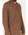 Image #3 - Brothers and Sons Men's Henley Thermal T-Shirt , Brown, hi-res
