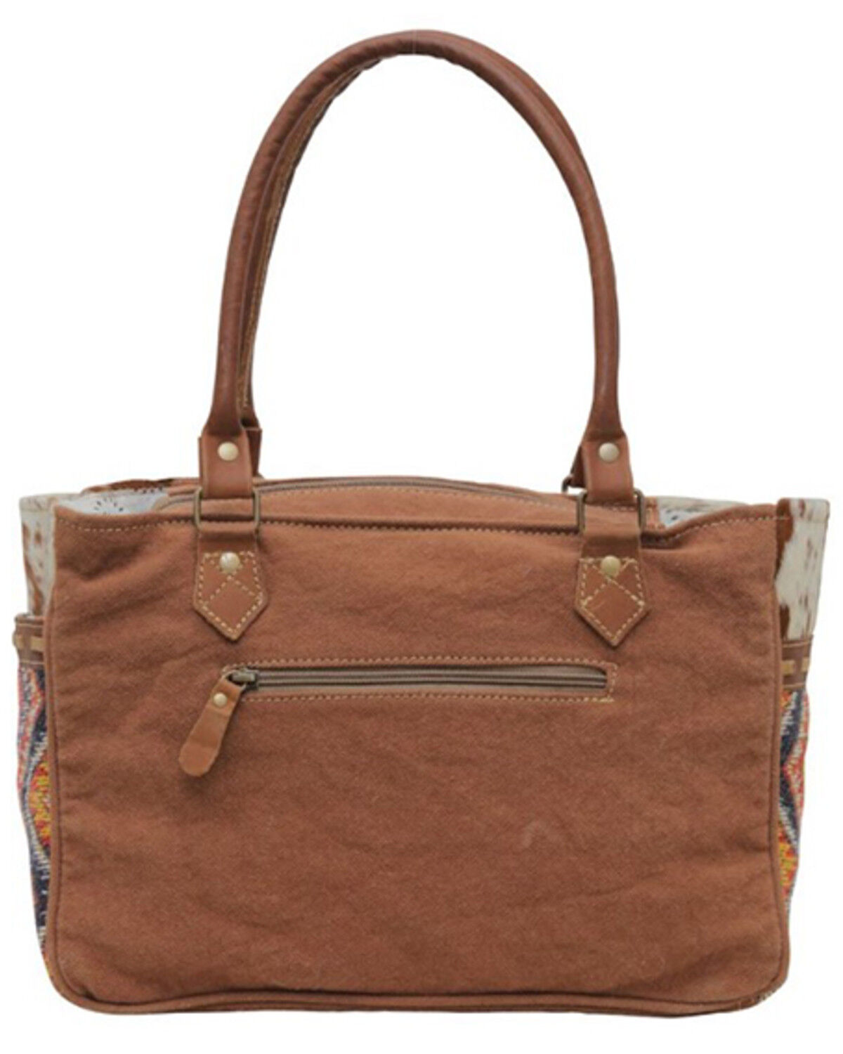 Image #3 - Myra Bag Women's Cowhide Embroidery Tote, Multi, hi-res