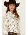 Image #2 - Ariat Women's Horse Print Long Sleeve Snap Western Shirt, White, hi-res