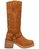 Image #2 - Dingo Women's Troubadour Studded Tall Fashion Boots - Round Toe, Tan, hi-res
