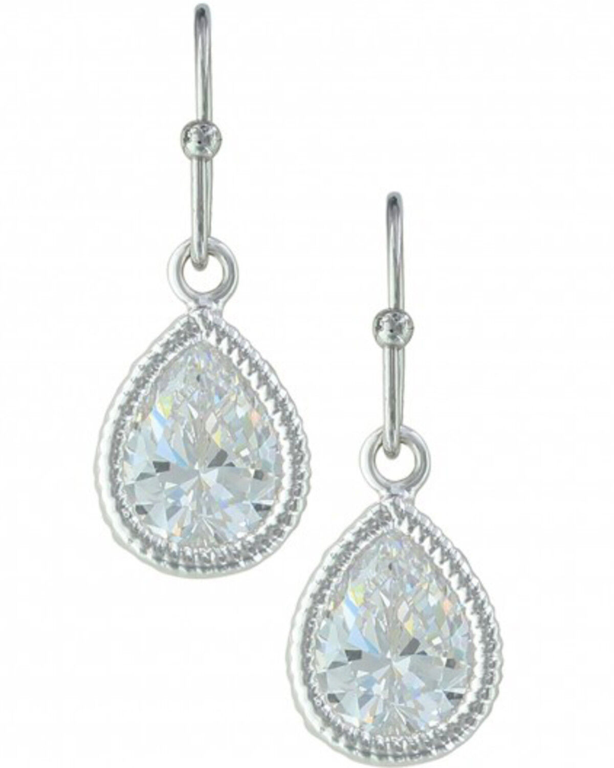 Image #1 - Montana Silversmiths Women's Western Teardrop Earrings, Silver, hi-res