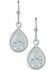 Montana Silversmiths Women's Western Teardrop Earrings , Silver, hi-res