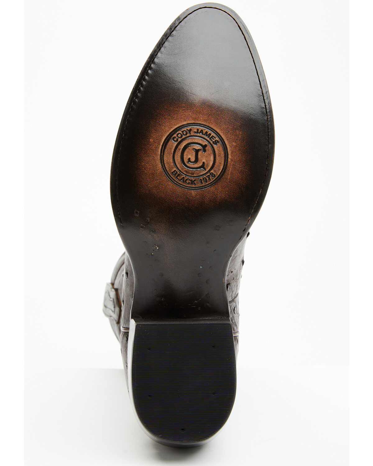 Image #7 - Cody James Black 1978® Men's Chapman Exotic Full-Quill Ostrich Western Boots - Round Toe, Brown, hi-res
