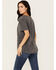 Image #4 - Blended Women's Rodeo Cowboy Cutout Short Sleeve Graphic Tee, Black, hi-res