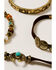 Shyanne Women's Golden Dreamcatcher Concho Bracelet Set, Gold, hi-res