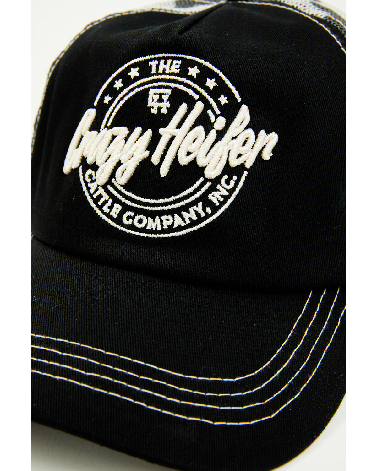 Image #2 - Idyllwind Women's Crazy Heifer Ball Cap, Black/white, hi-res