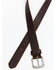 Hawx® Men's Beveled Edge Work Belt, Brown, hi-res