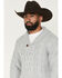 Image #2 - Cotton & Rye Men's Solid Cable Knit Sweater, Grey, hi-res