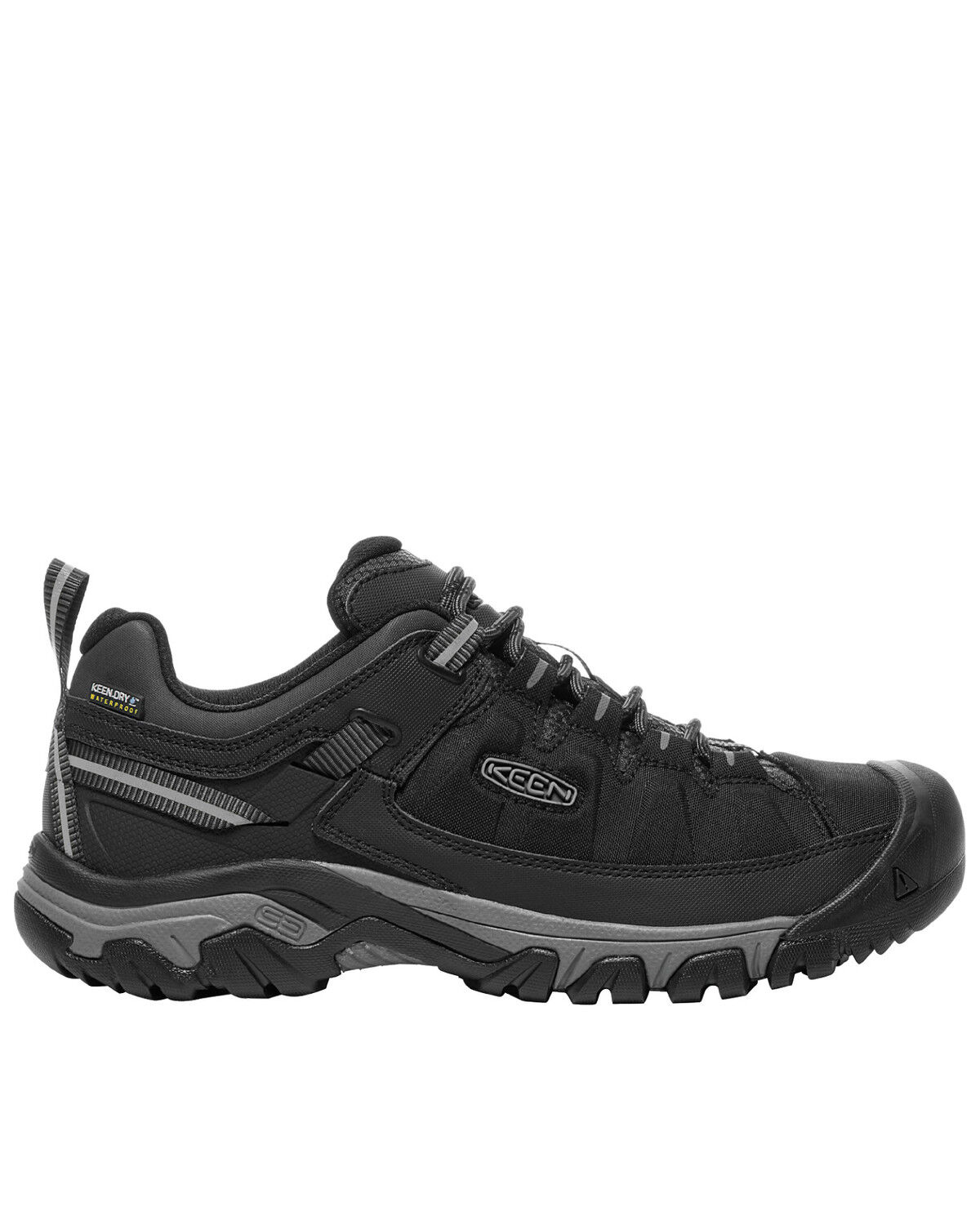 Image #2 - Keen Men's Targhee Waterproof Work Boots - Soft Toe, Black, hi-res
