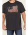 Image #3 - Brothers and Sons Men's Let Freedom Drink Slub Graphic T-Shirt, Brown, hi-res