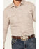 Image #3 - Justin Men's Boot Barn Exclusive Geo Print Long Sleeve Button-Down Stretch Western Shirt, Light Grey, hi-res