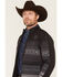 Image #2 - Cody James Men's Arena Serape Southwestern Striped Concealed Carry Softshell Jacket, Caviar, hi-res