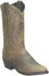 Image #1 - Sage by Abilene Oiled Cowhide Western Boots - Round Toe, Brown, hi-res