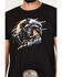 Image #3 - RANK 45® Men's Bronc Lightning Short Sleeve Graphic T-Shirt, Black, hi-res