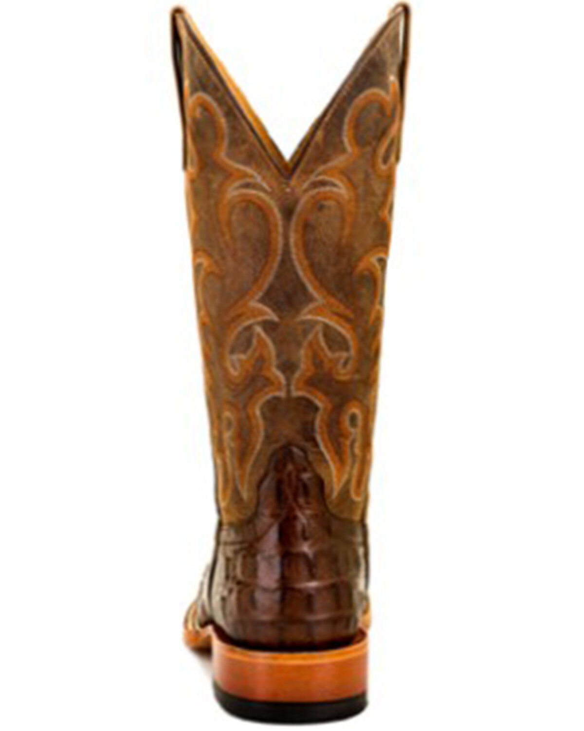 Image #4 - Horse Power Boys' Anderson Crocodile Print Western Boots - Square Toe, Chocolate, hi-res