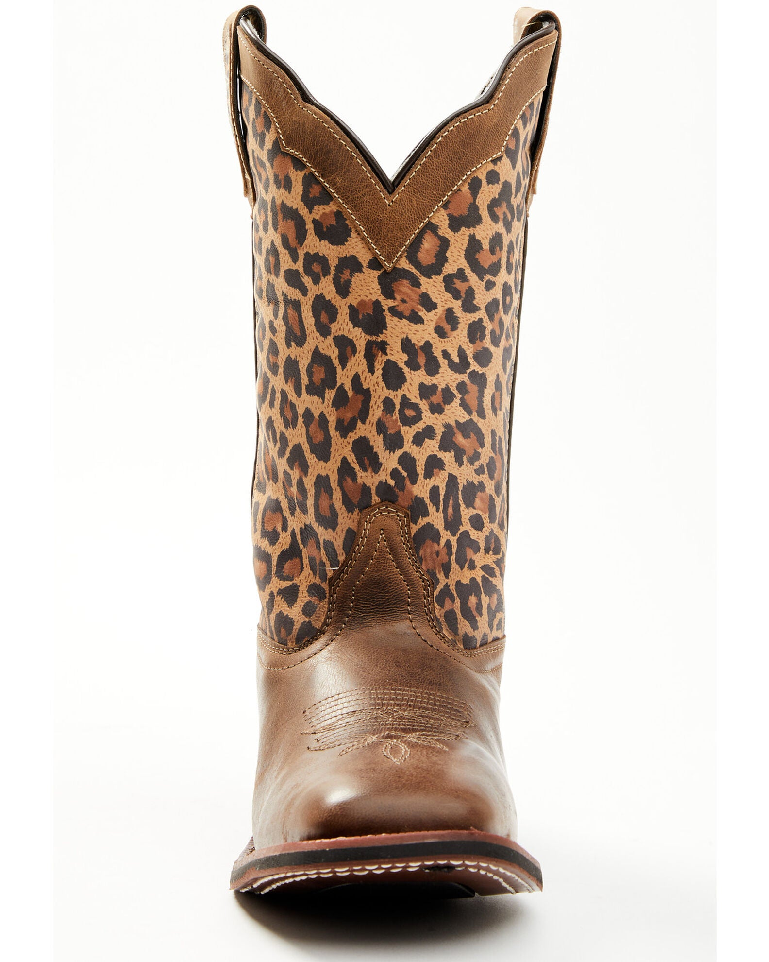 Laredo Women's Leopard Print Western Performance Boots - Broad Square ...