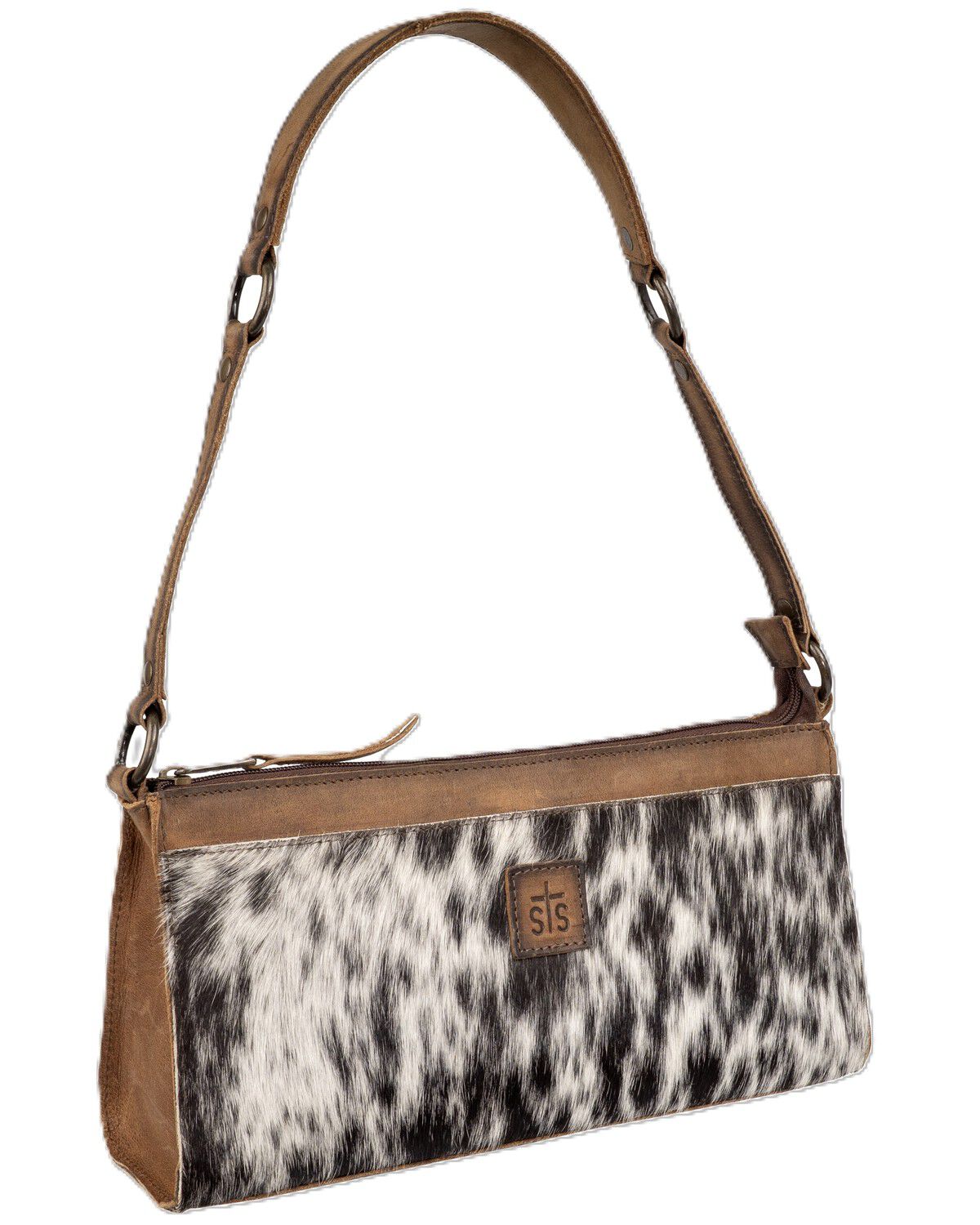 Image #1 - STS Ranchwear by Carroll Women's Cowhide Bailey Bag, Brown, hi-res