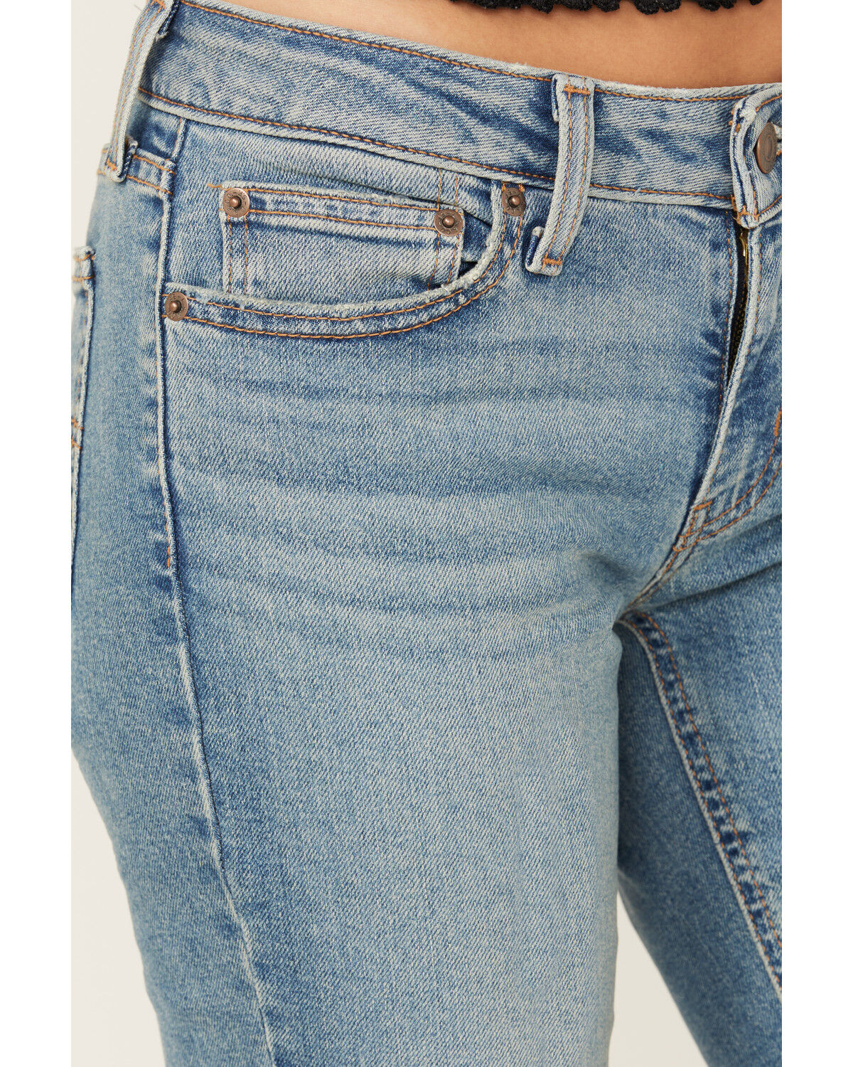 Image #2 - Levi's Superlow Medium Wash Stretch Bootcut Jeans, Medium Wash, hi-res