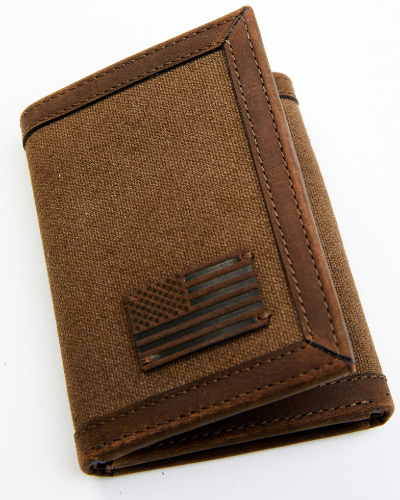 Brothers & Sons Men's Trifold Wallet, Brown, hi-res