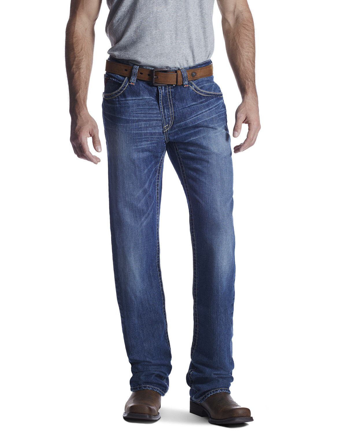 Image #2 - Ariat Men's Flame Resistant M4 Ridgeline Bootcut Work Jeans - Big, , hi-res