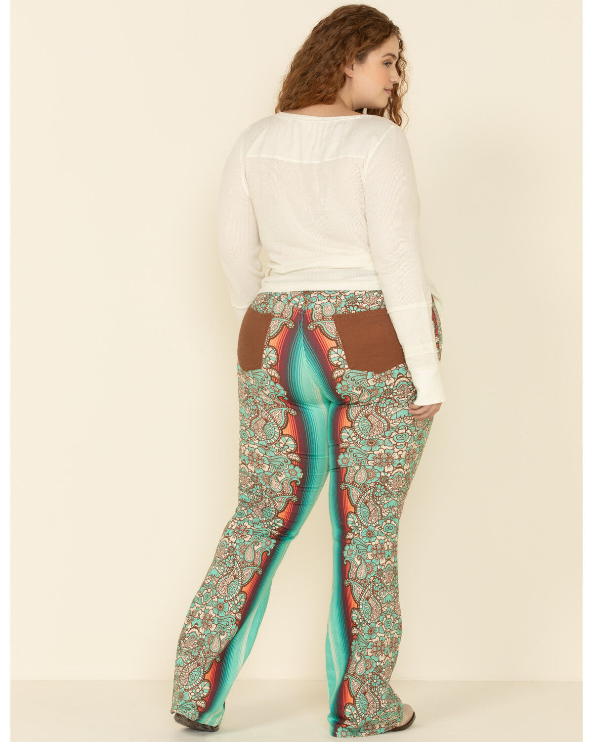 Image #5 - Ranch Dress'n Women's Durango Printed Trousers - Plus, Multi, hi-res