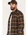 Image #2 - North River Men's Small Plaid Print Long Sleeve Button-Down Flannel Shirt, Green, hi-res