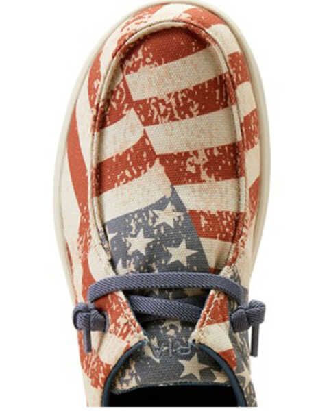 Image #4 - Ariat Men's Hilo American Flag Casual Shoes - Moc Toe , Multi, hi-res